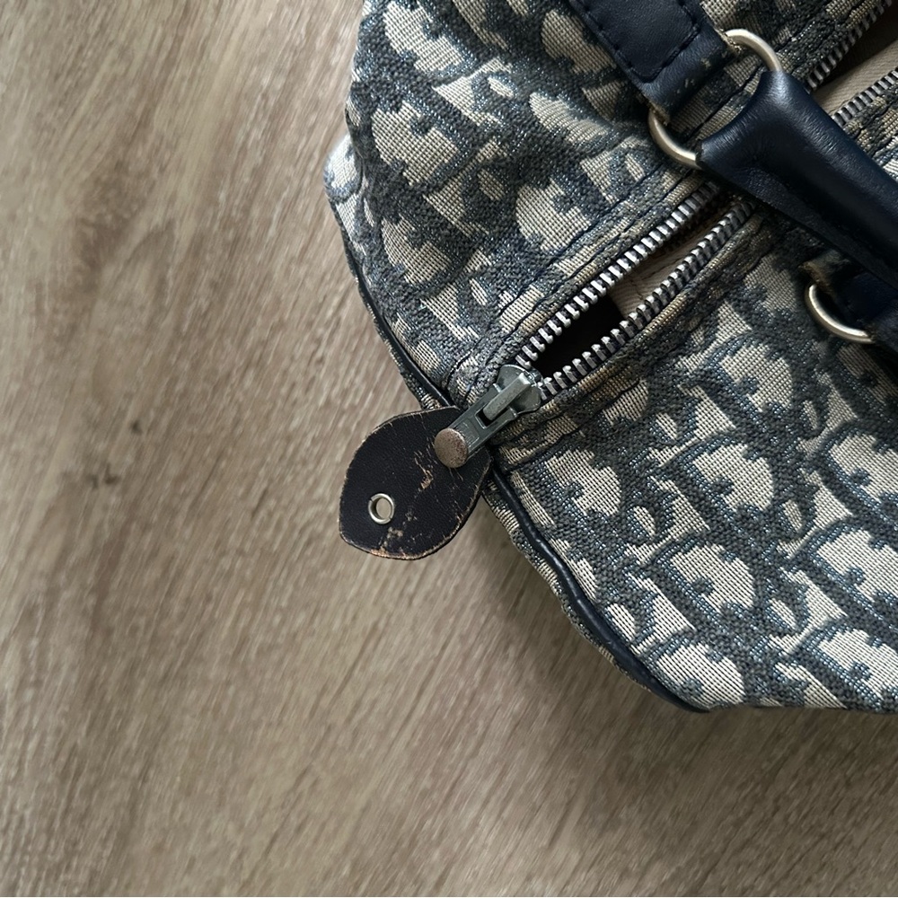 Vintage Dior Navy Blue Boston Bag - Picture 9 of 10